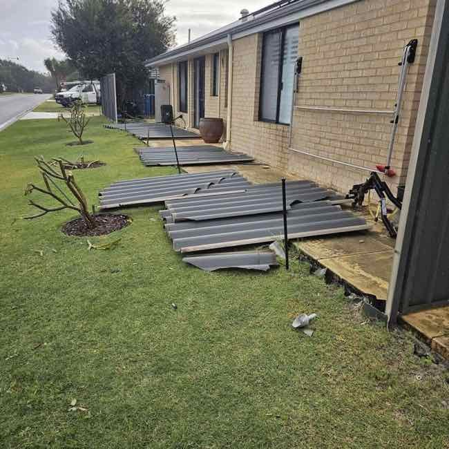 Colorbond storm damage repair