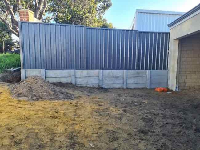 limestone block retaining wall